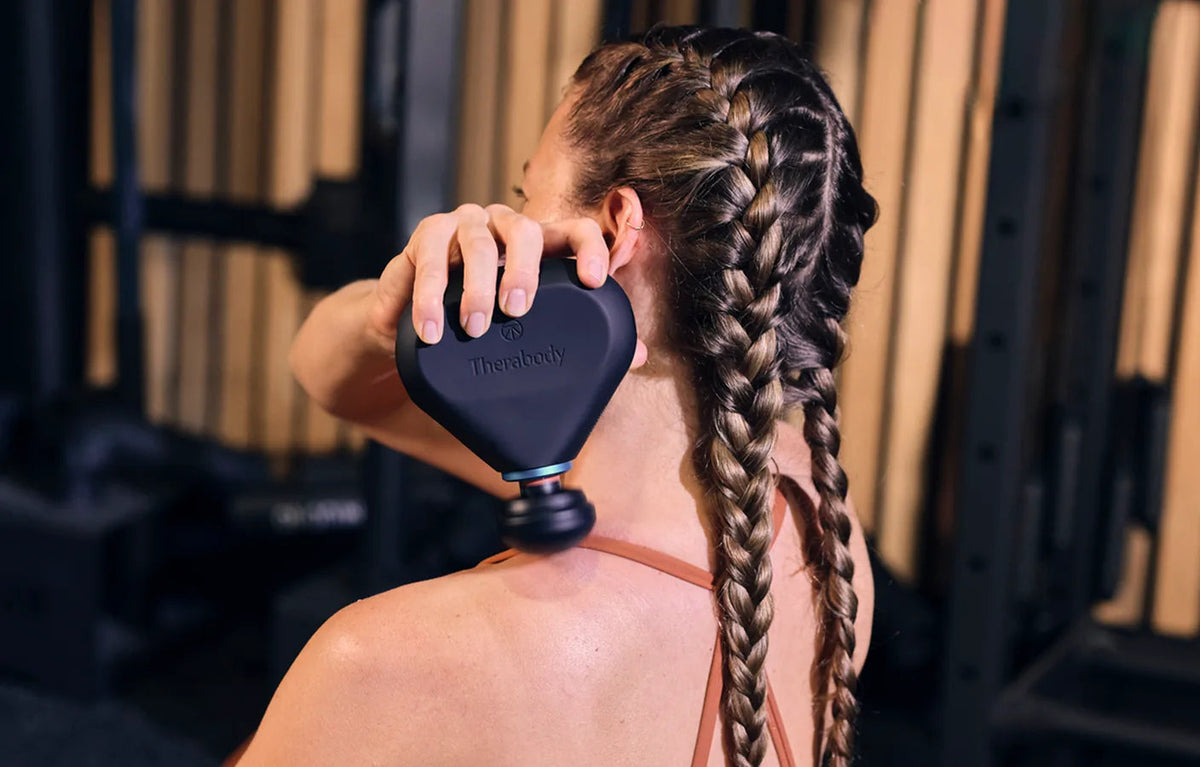 Theragun Mini Plus – Our only travel-sized heated massage gun